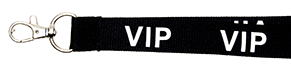 Vlak 20mm. zwart met VIP
