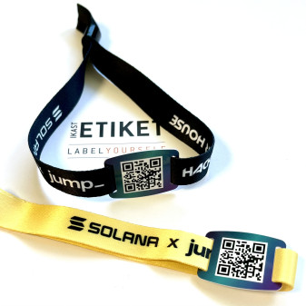 Festivalpolsband met QR code of barcode