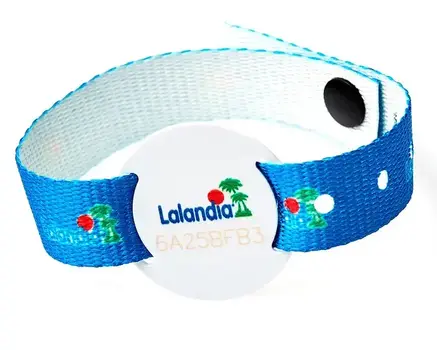 Digitaal gedrukte RFID polsbandjes met plastic schuifregelaar