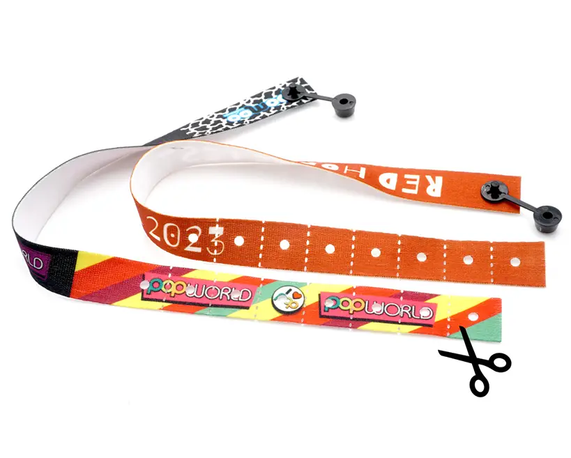 festivalbandjes met kliksluiting