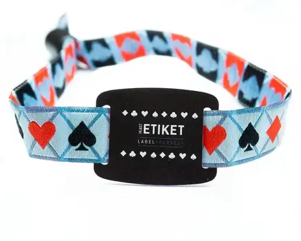 Festivalpolsbandjes met RFID en harde pvc-schuifregelaar