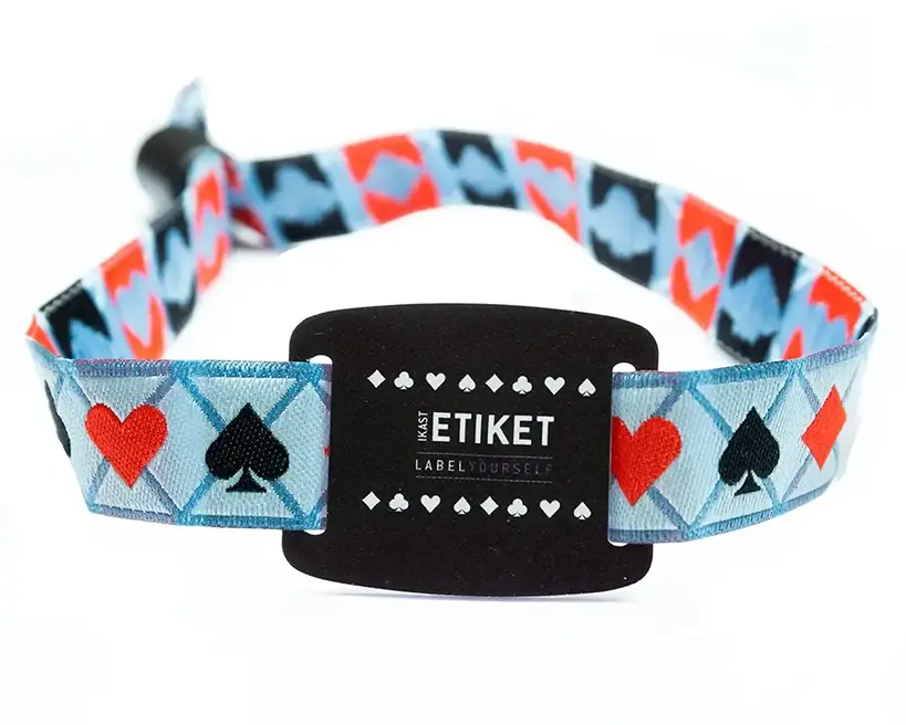 Festivalpolsbandjes met RFID en harde pvc-schuifregelaar
