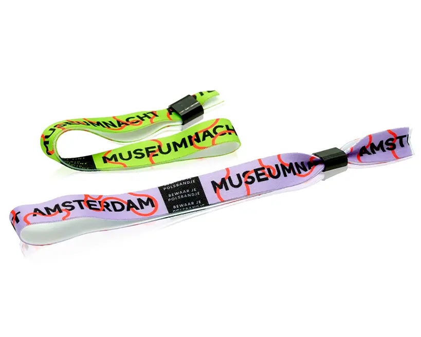 Festivalbandjes met opdruk