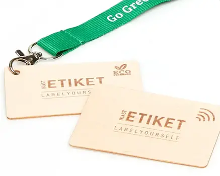 Houten RFID toegangskaart