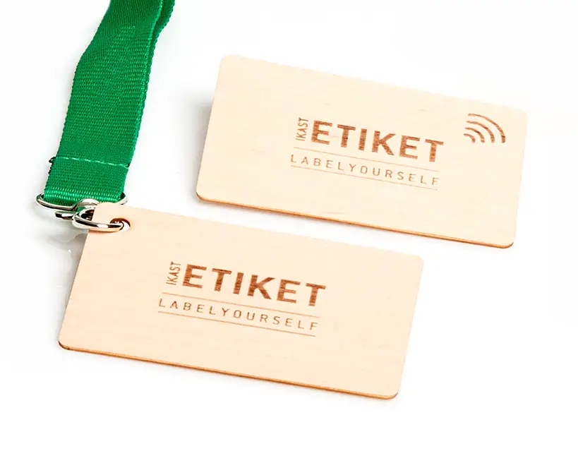 Houten RFID toegangskaart