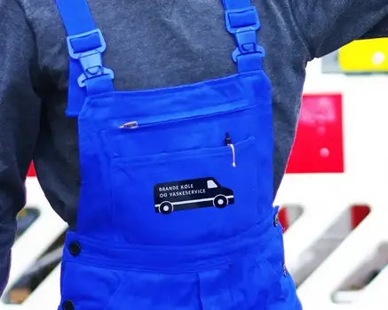 Werkkleding volgens specificaties bedrukt