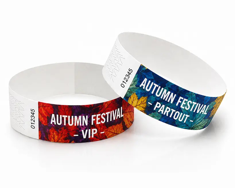 Tyvek polsbandjes met patroon