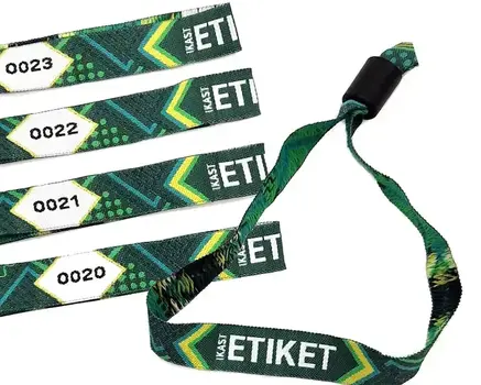 uurzaam festivalbandje gemaakt van gerecycled materiaal