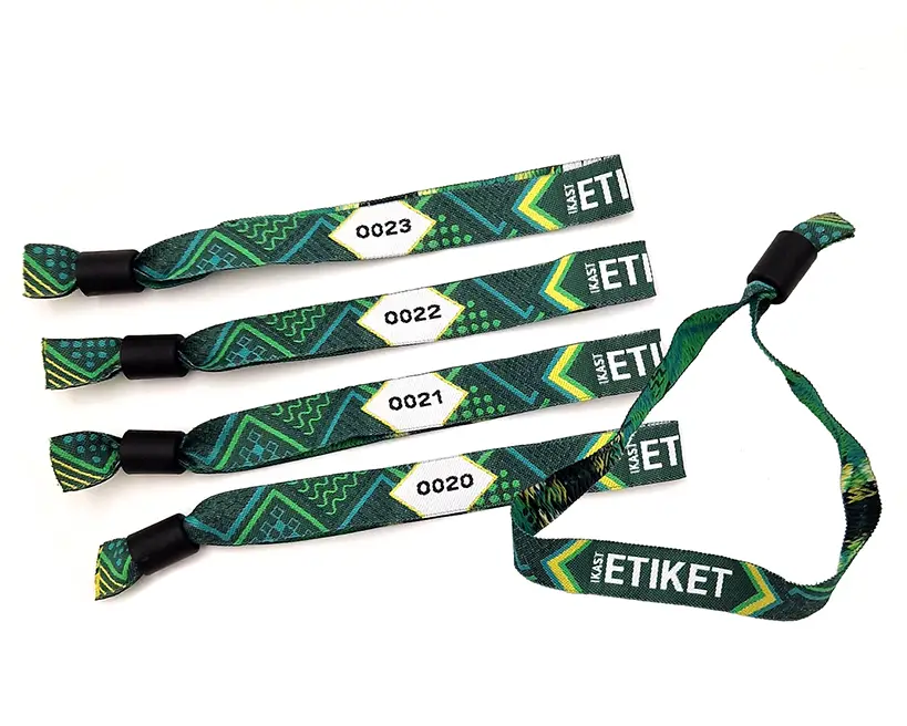 uurzaam festivalbandje gemaakt van gerecycled materiaal