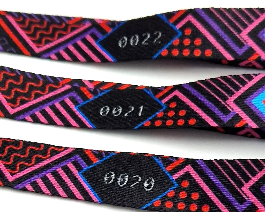 festivalbandjes met nummering