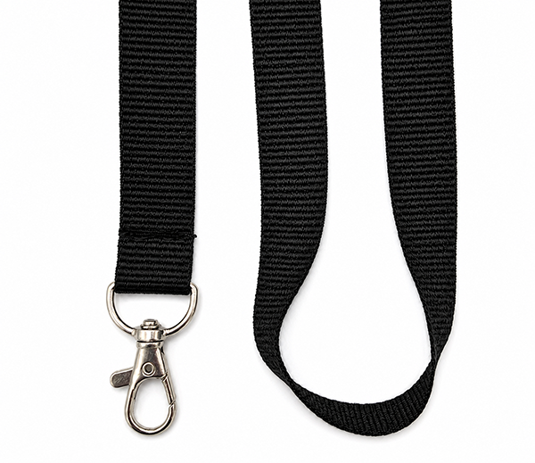 Zwarte lanyard (Black)