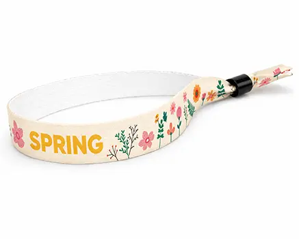 Polsbandjes met bloemen in gele tinten
