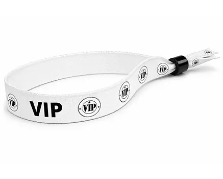 VIP polsbandjes met zwarte tekst