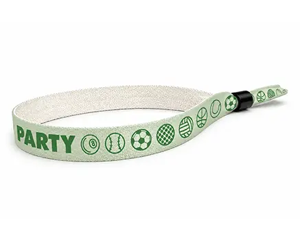 Groene polsbandjes met ballen