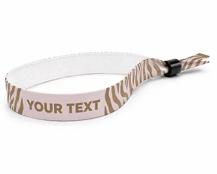 Zebragestreepte polsbandjes in roze tinten