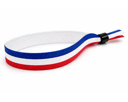 Polsbandjes met blauwe, witte en rode strepen – Frankrijk