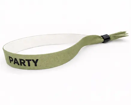 Polsbandjes in stoffig groen