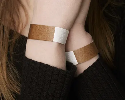 Bruin Tyvek polsbandjes