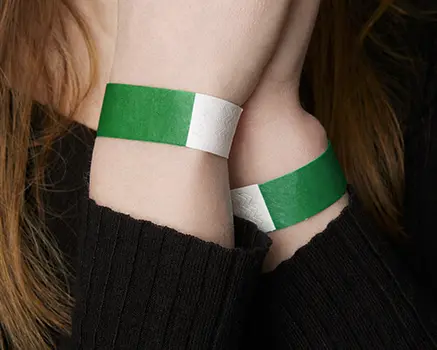 Groen Tyvek polsbandjes