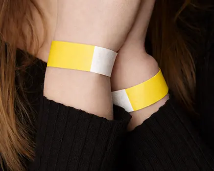 Geel Tyvek polsbandjes
