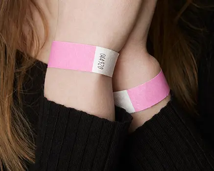 Babyroze Tyvek polsbandjes