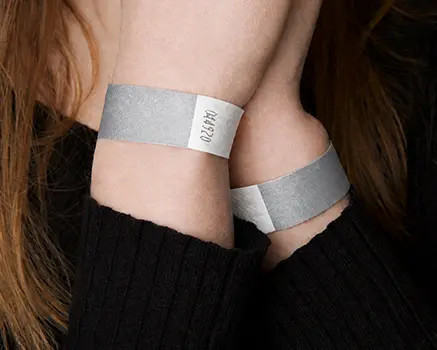 Zilver Tyvek polsbandjes
