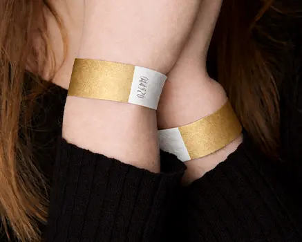 Goud Tyvek polsbandjes